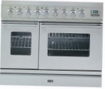 ILVE PDW-90B-MP Stainless-Steel Küchenherd Ofentyp elektrisch Art von Kochfeld gas