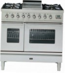ILVE PDW-90F-VG Stainless-Steel Küchenherd Ofentyp gas Art von Kochfeld gas