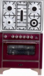 ILVE M-90PD-E3 Red Kitchen Stove type of oven electric type of hob gas