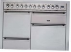ILVE PTQ-110F-MP Stainless-Steel Küchenherd Ofentyp elektrisch Art von Kochfeld kombiniert