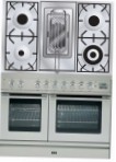 ILVE PDL-100R-MP Stainless-Steel Küchenherd Ofentyp elektrisch Art von Kochfeld gas