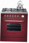 ILVE P-70N-MP Red Kitchen Stove type of oven electric type of hob gas