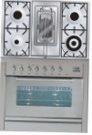 ILVE PW-90R-MP Stainless-Steel Küchenherd Ofentyp elektrisch Art von Kochfeld gas