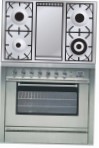 ILVE P-90FL-VG Stainless-Steel Kitchen Stove type of oven gas type of hob gas